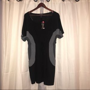 NWT Black/grey knit dress w/ POCKETS!